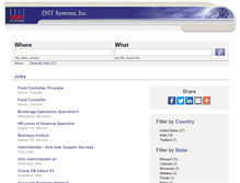 Tablet Screenshot of jobs.dstsystems.com